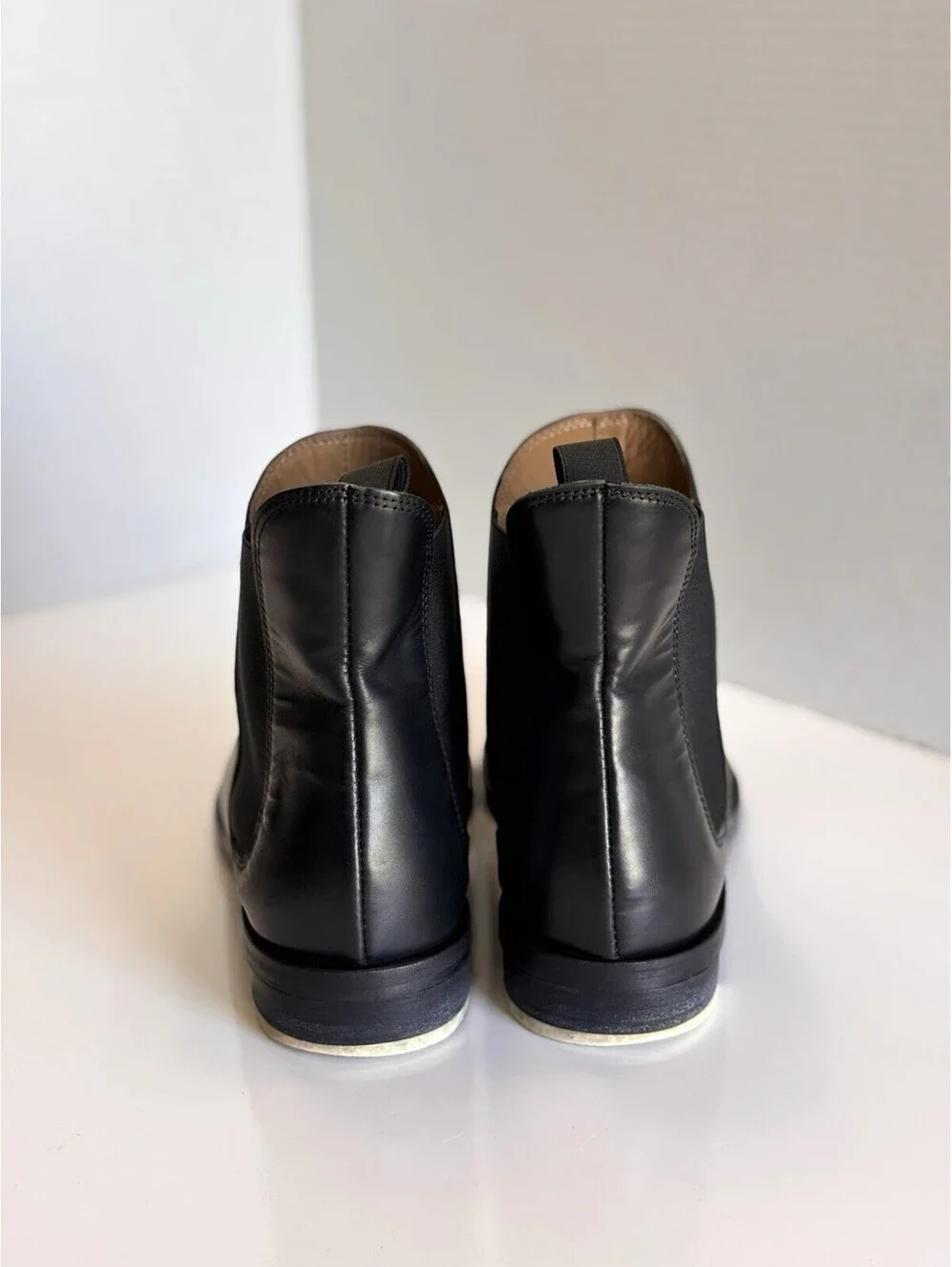Everlane The New Modern Italian Chelsea Boots Women’s Black Leather Ankle Size 8